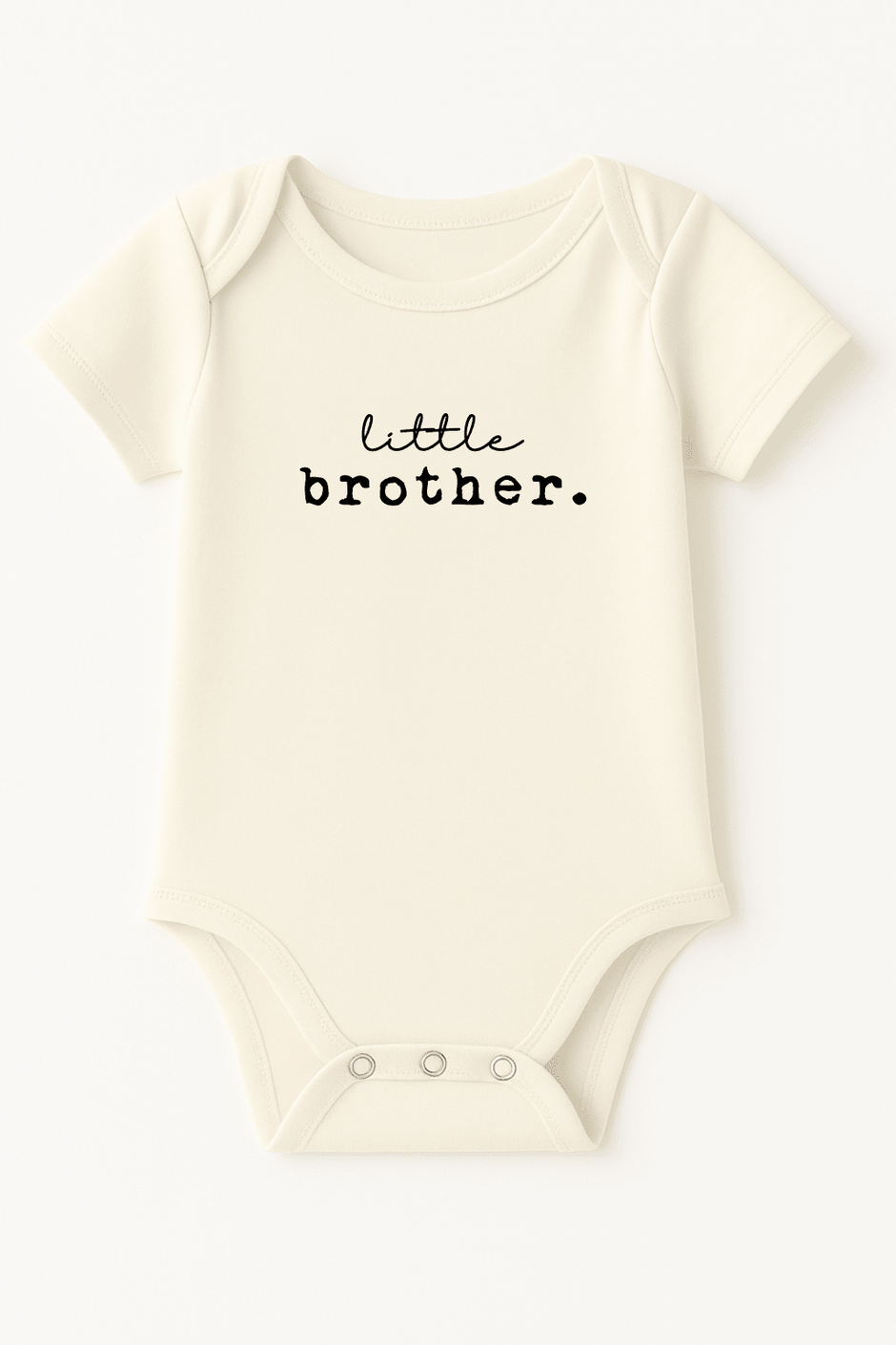 Little Brother Organic Cotton Short Sleeve Baby Bodysuit - Aware House