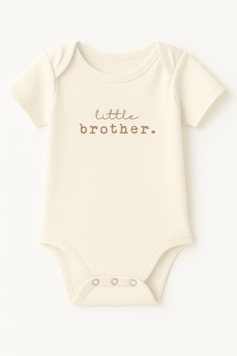 Little Brother Clay Organic Cotton Baby Bodysuit Short Sleeve - Aware House