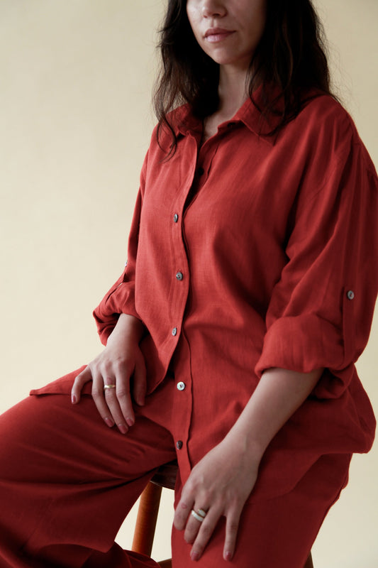 The Lan Na Oversized Button-up Shirt