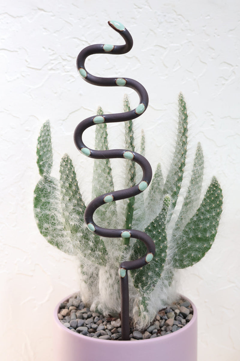 Ceramic Plant Snake Stake-zoom-