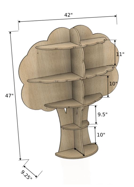 SUMMER | Tree Bookshelf-zoom-