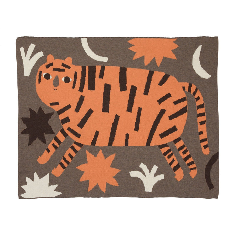 Surprised Tiger Baby Blanket-zoom-