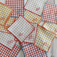 Sweary Coasters in Mini Check | Set of Eight
