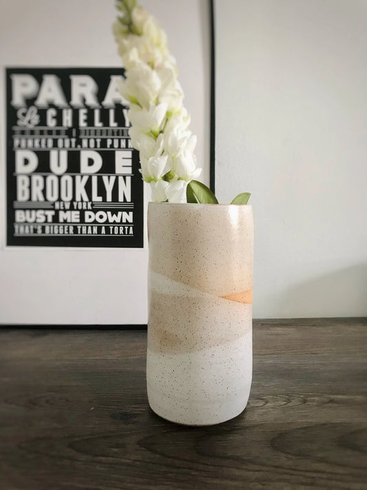 Criss-Cross Tall Vase