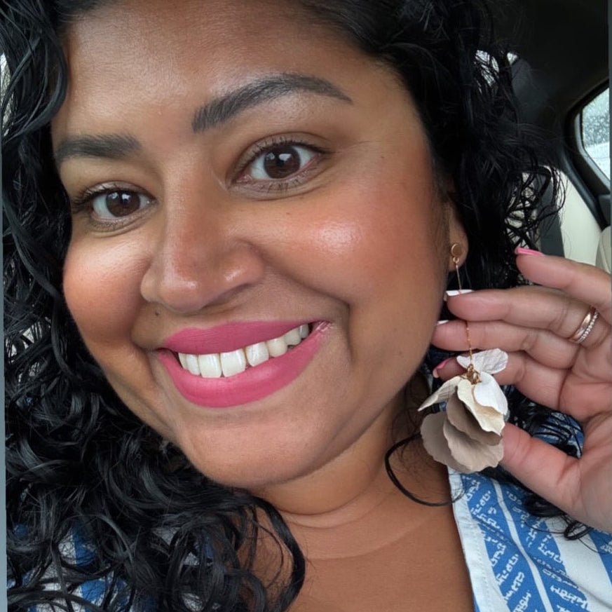 Delilah | Multi-Color Long Petal Drop Earrings