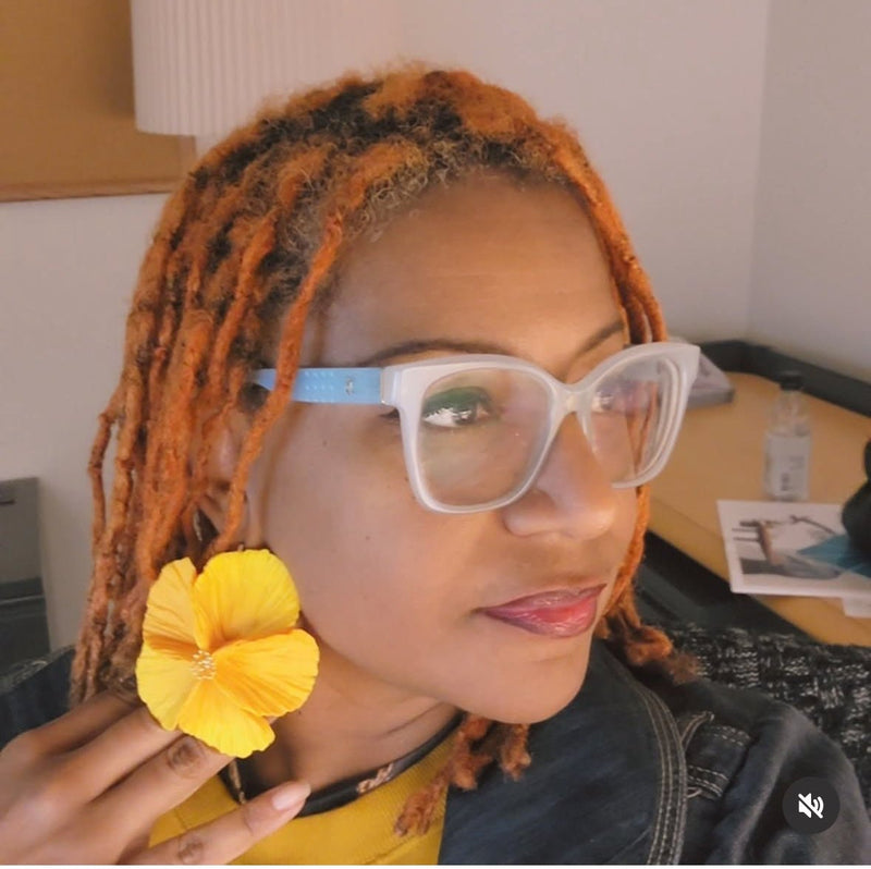 Sabine | Extra Large Flower Statement Earrings-zoom-