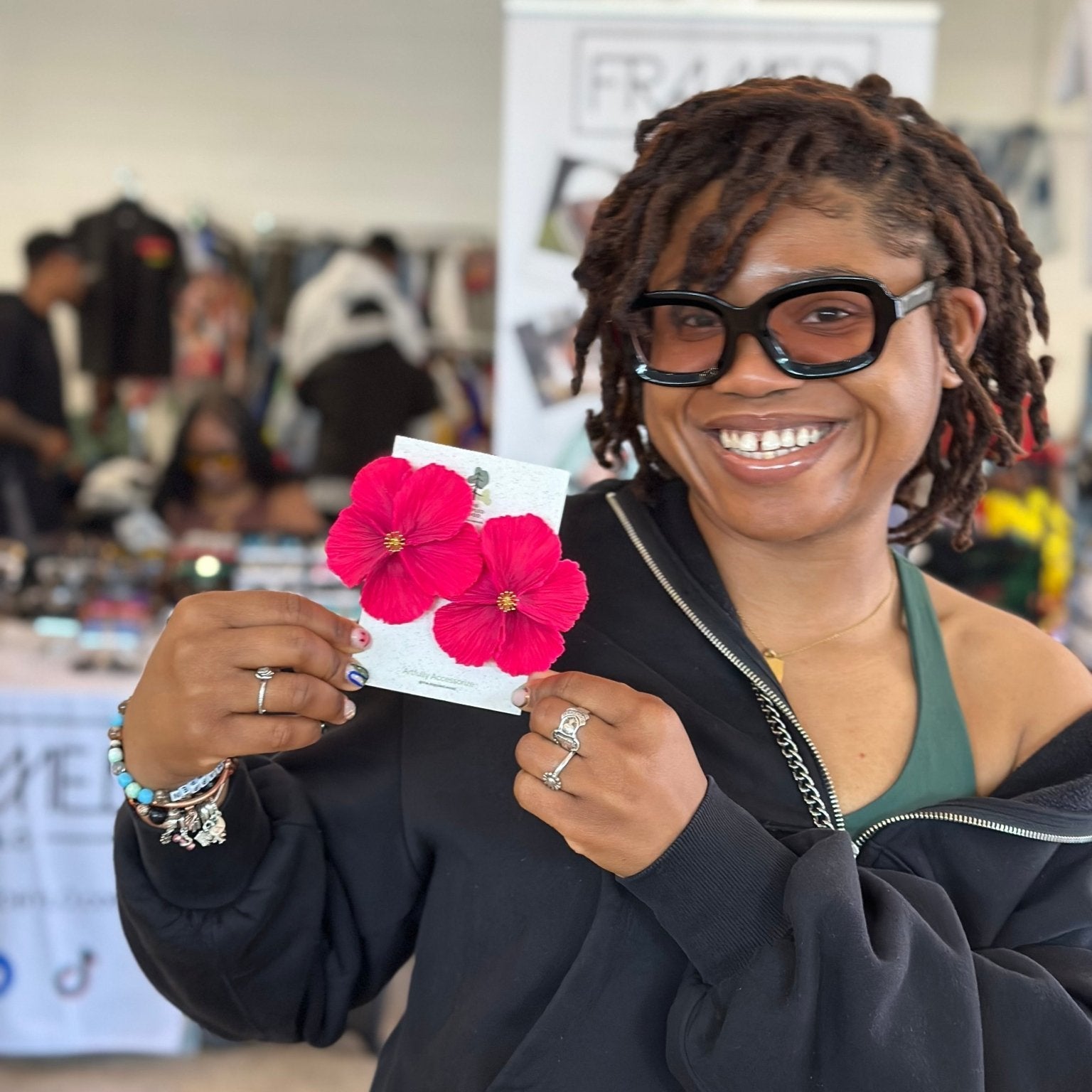 Sabine | Extra Large Flower Statement Earrings-10