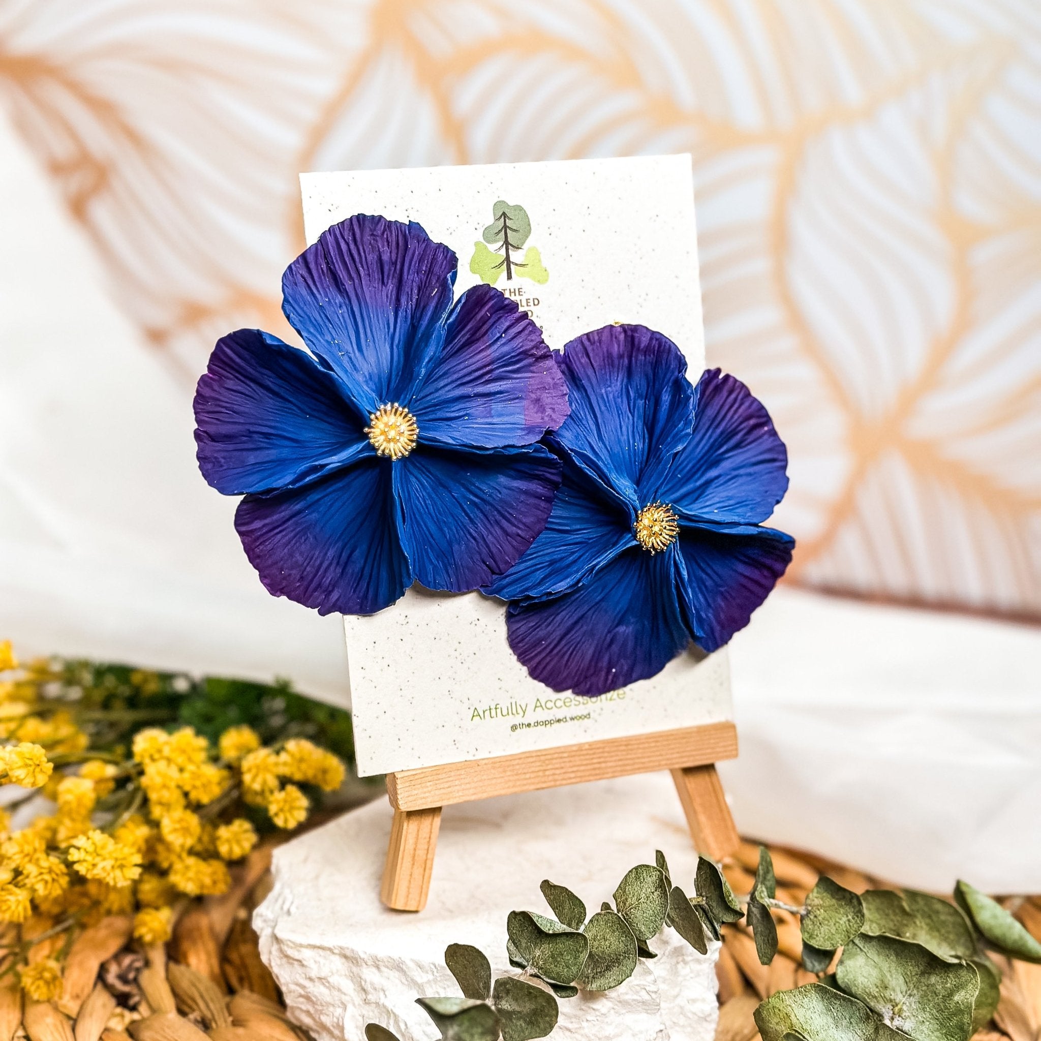 Sabine | Extra Large Flower Statement Earrings-zoom-11