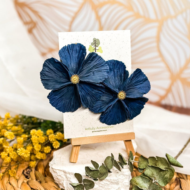 Sabine | Extra Large Flower Statement Earrings-zoom-