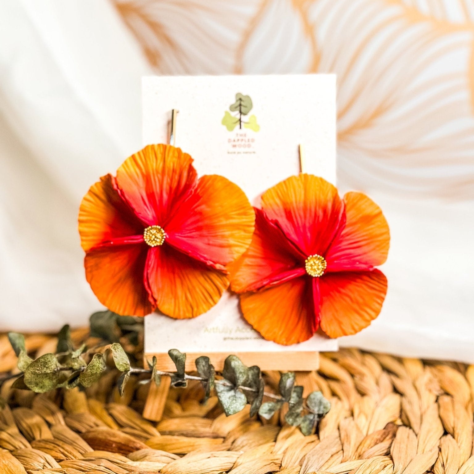 Sabine | Extra Large Flower Statement Earrings-zoom-6