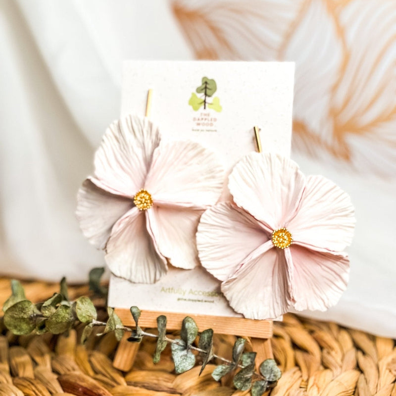 Sabine | Extra Large Flower Statement Earrings-zoom-