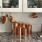 Copper Kitchen Canisters | Complete 5-Piece Set
