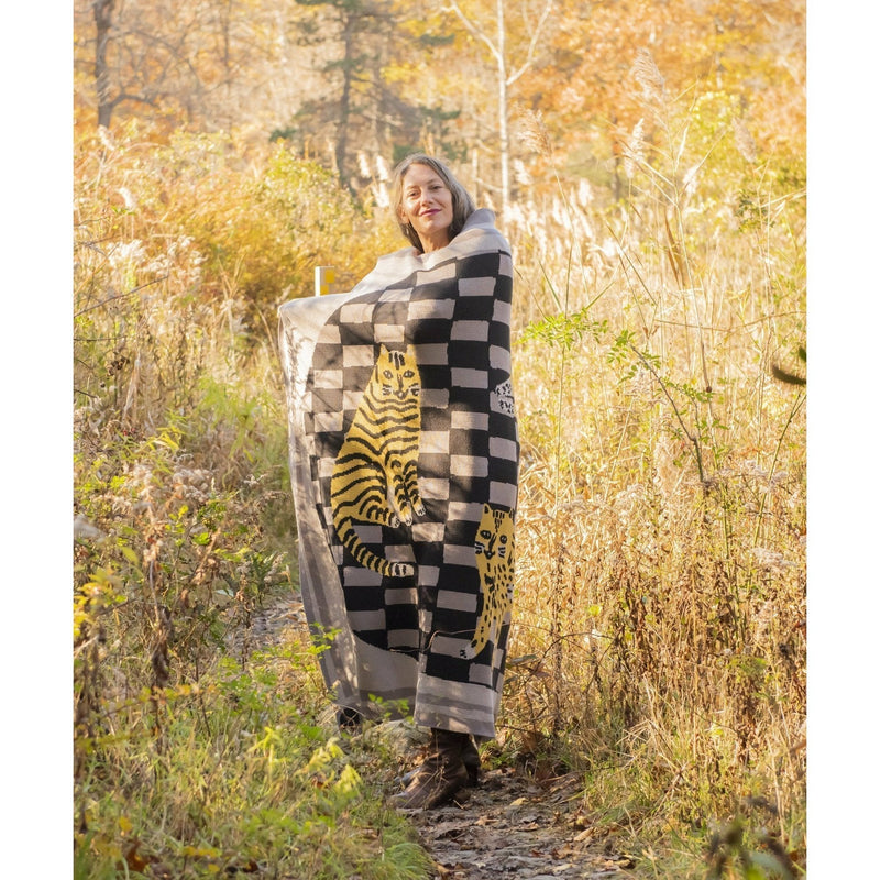 Three of Cats Throw Blanket-zoom-