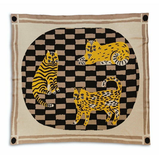 Three of Cats Throw Blanket