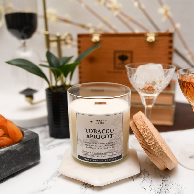 Tobacco Apricot Candle, Wax Melt, Diffuser & Room Spray-zoom-