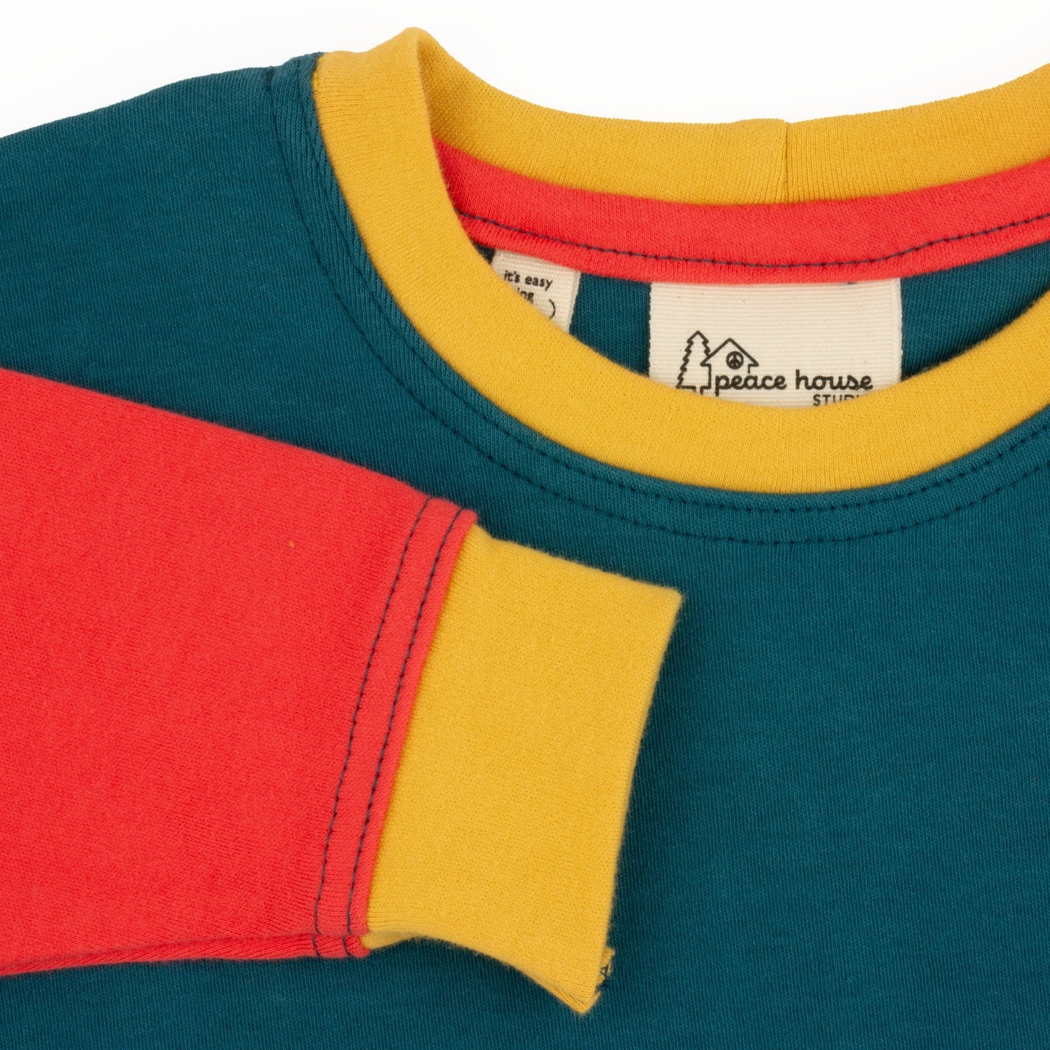 Toddler Colorblock Sweatshirt | Soft Organic Cotton Sweatshirt with Bold Colorblocking - Aware House