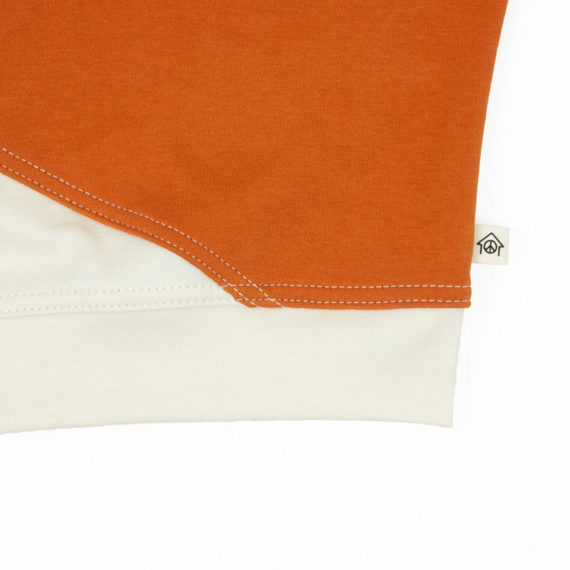 Toddler Diagonal Colorblock Sweatshirt | Soft Organic Cotton Sweatshirt with Bold Colorblocking-zoom-
