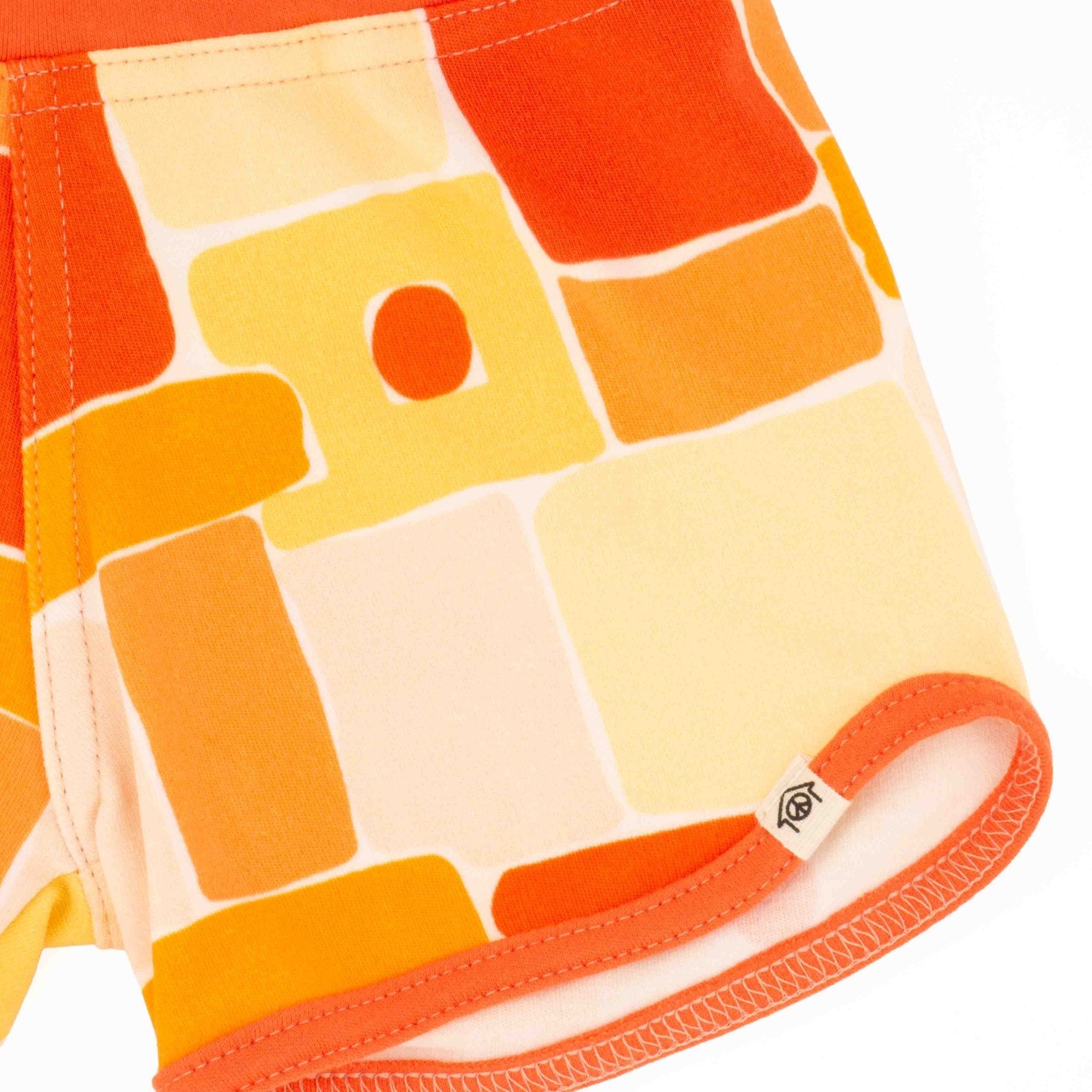 Baby Print Shorts | Organic Cotton Baby Joggers with Artist Prints - Aware House