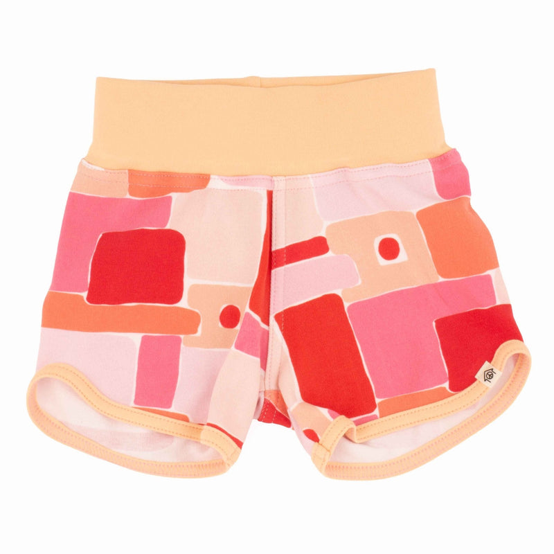 Baby Print Shorts | Organic Cotton Baby Joggers with Artist Prints-zoom-
