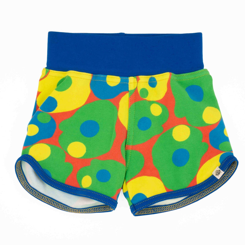 Baby Print Shorts | Organic Cotton Baby Joggers with Artist Prints-zoom-