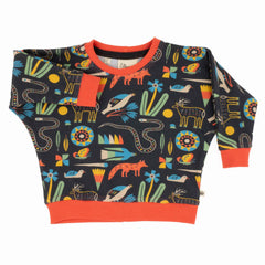 Toddler Print Sweatshirt | Soft Organic Cotton Sweatshirt with Artist Prints - Aware House
