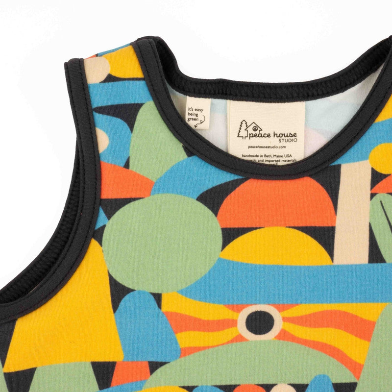 Baby Print Tank | Soft Organic Cotton Tank with Nature-Inspired Artist Prints-zoom-