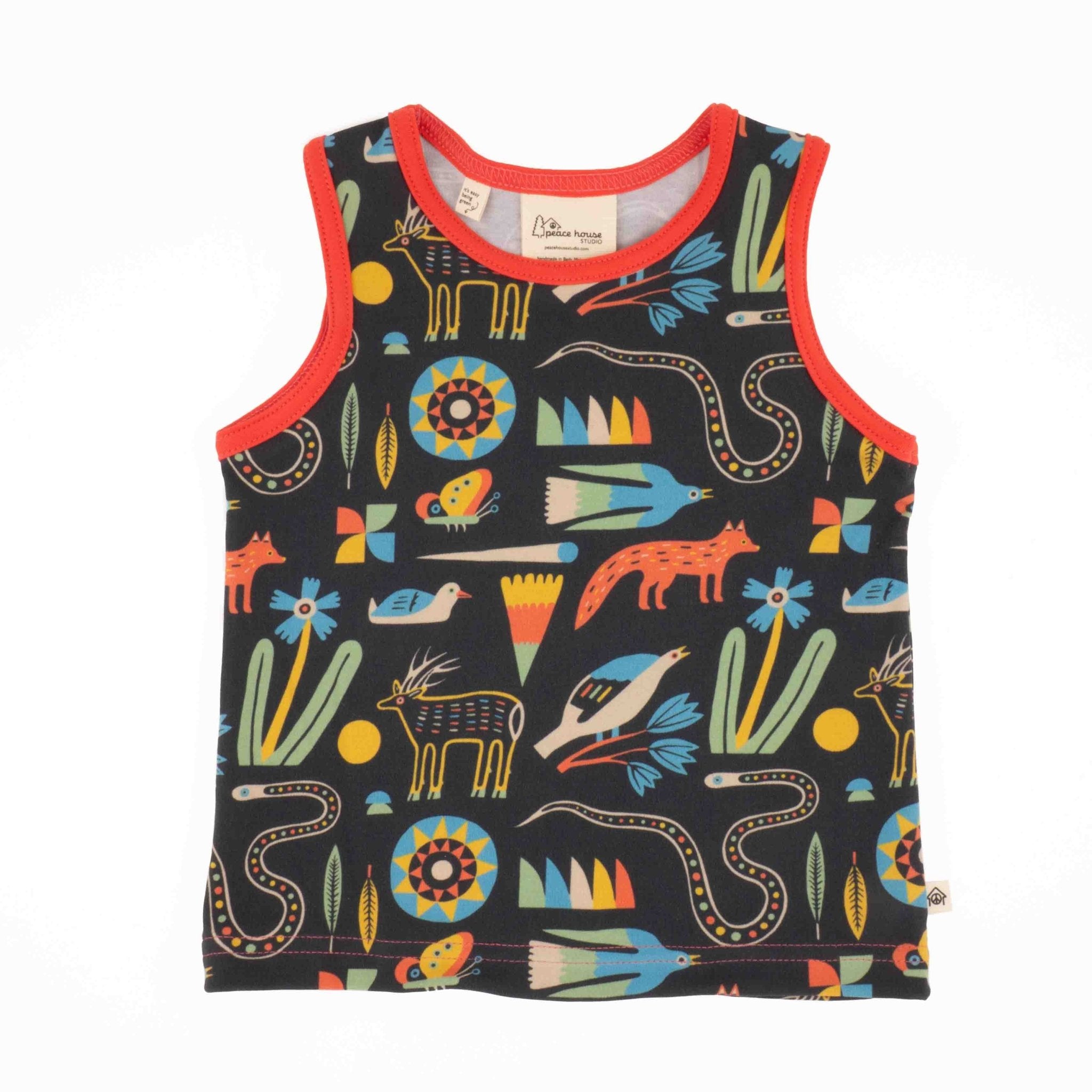 Toddler Print Tank | Soft Organic Cotton Tank with Artist Prints - Aware House