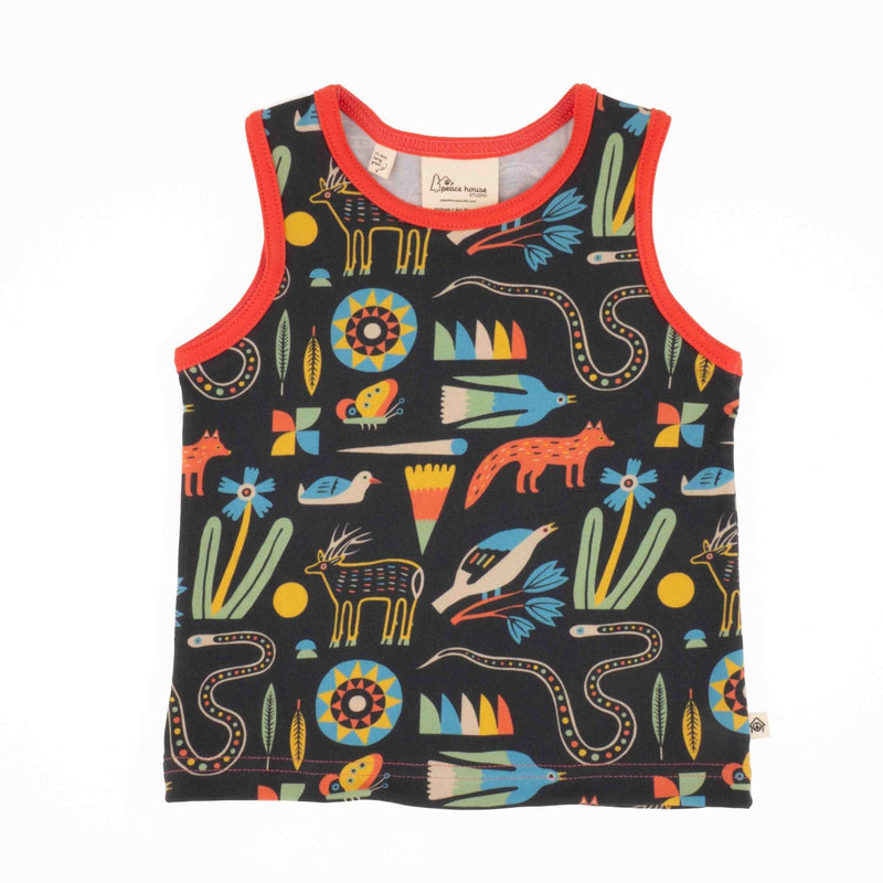 Toddler Print Tank | Soft Organic Cotton Tank with Artist Prints-zoom-