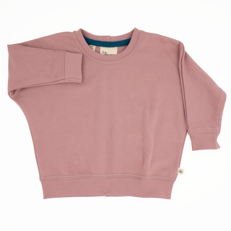 Toddler Simple Sweatshirt | Soft Organic Cotton Everyday Sweatshirt-zoom-
