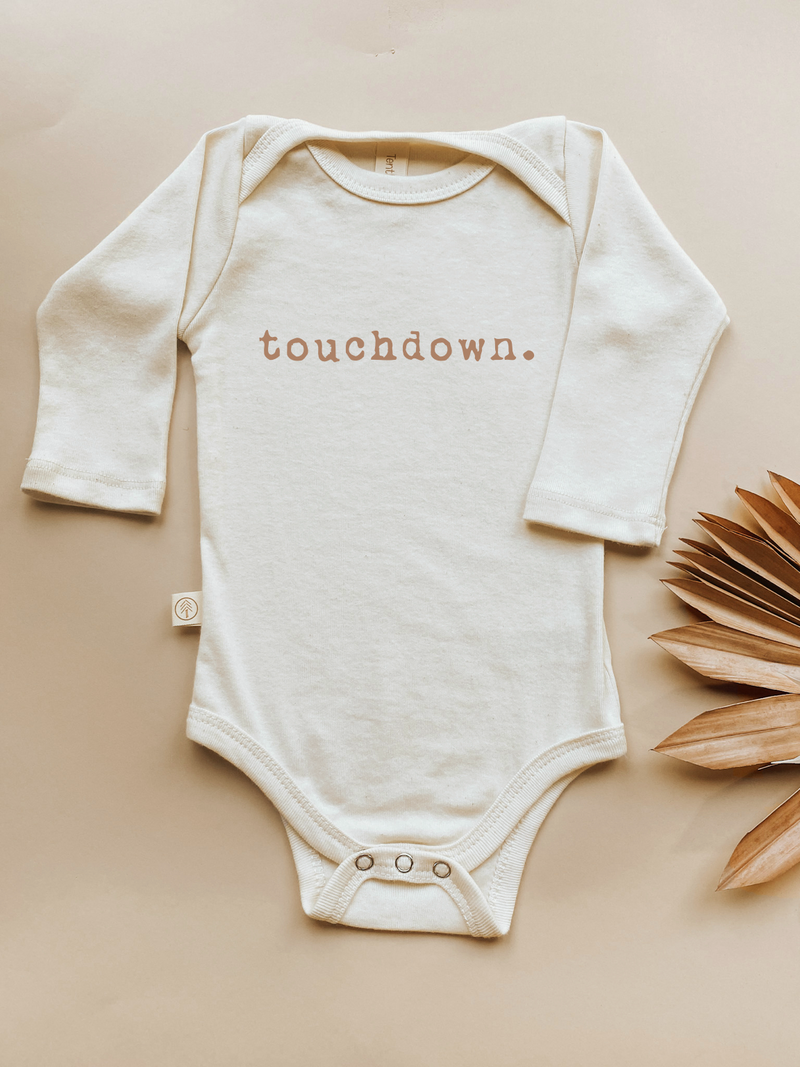 Touchdown Organic Baby Bodysuit Long Sleeve-zoom-