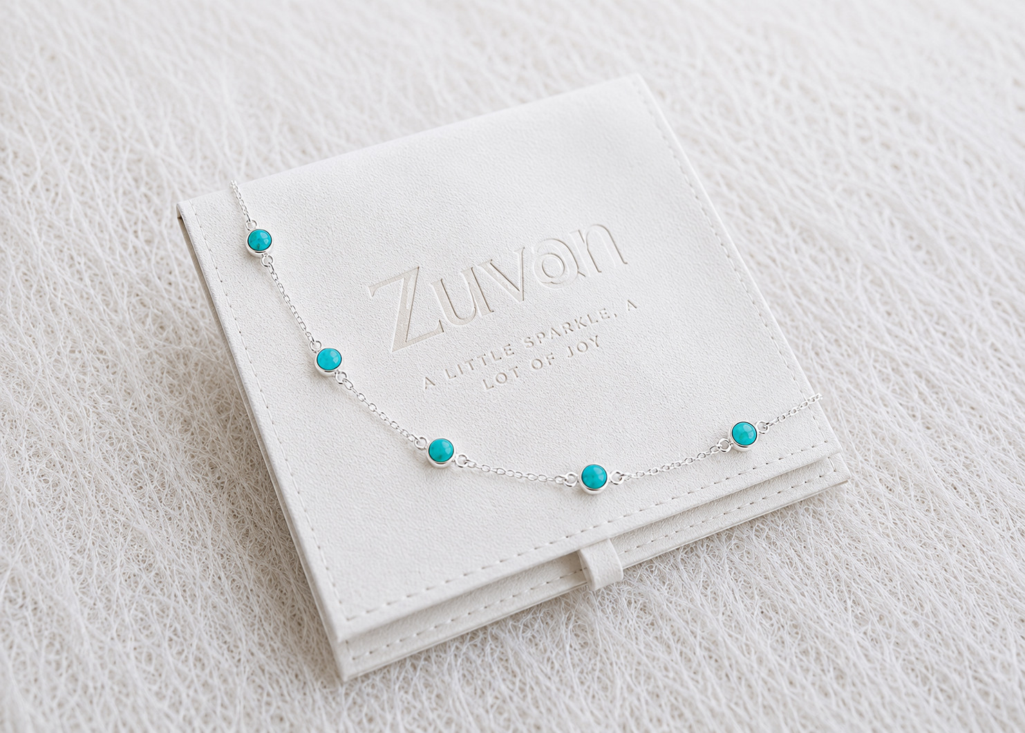 December Birthstone Turquoise Bracelet | Sterling Silver Gemstone Jewelry