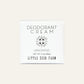 Unscented Deodorant Cream