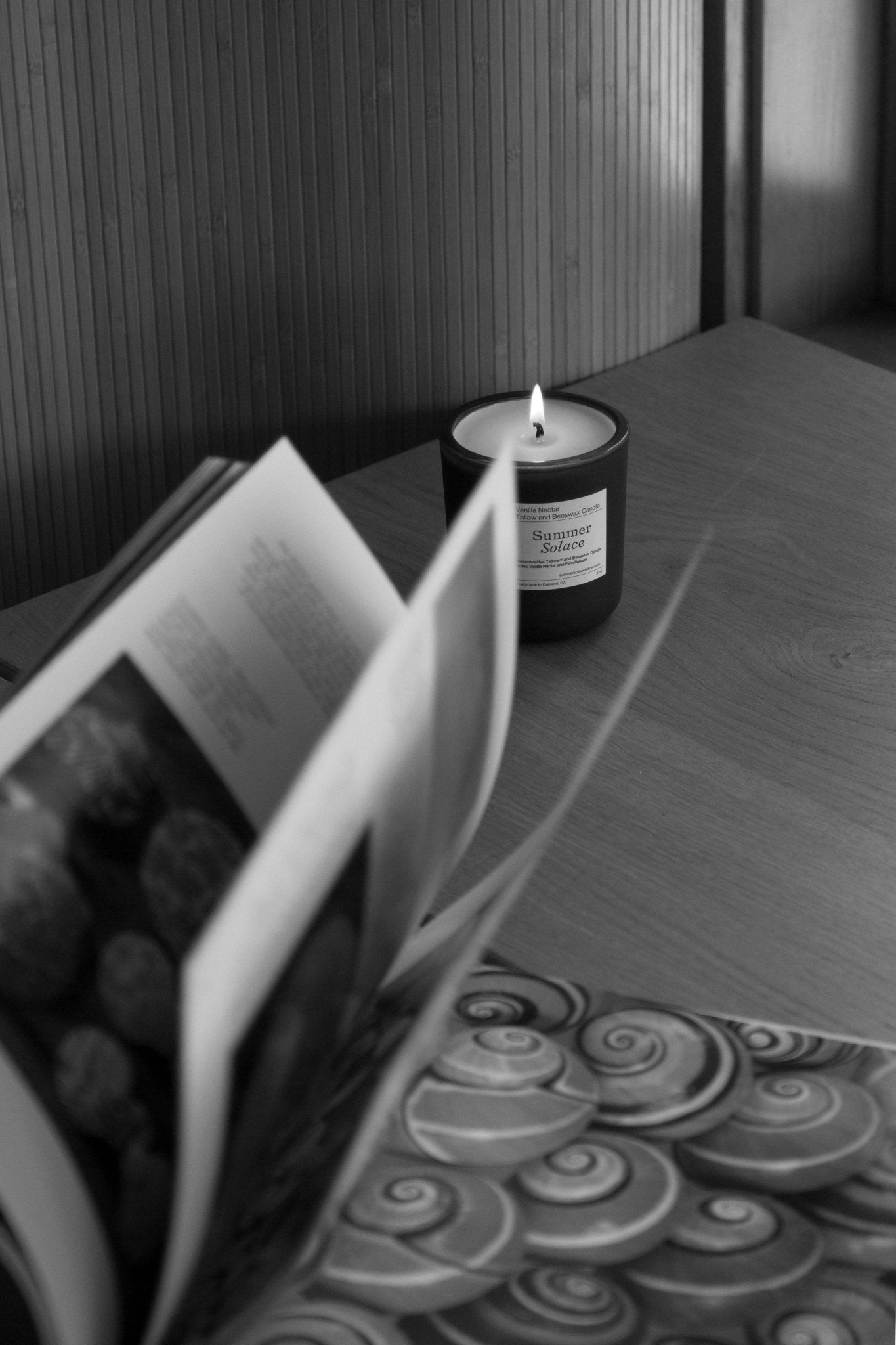 Vanilla Nectar Tallow & Beeswax Candle with Peru Balsam-5