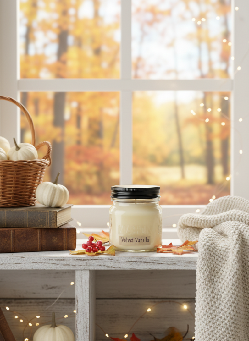 Velvet Vanilla Candle | Half Pint-zoom-