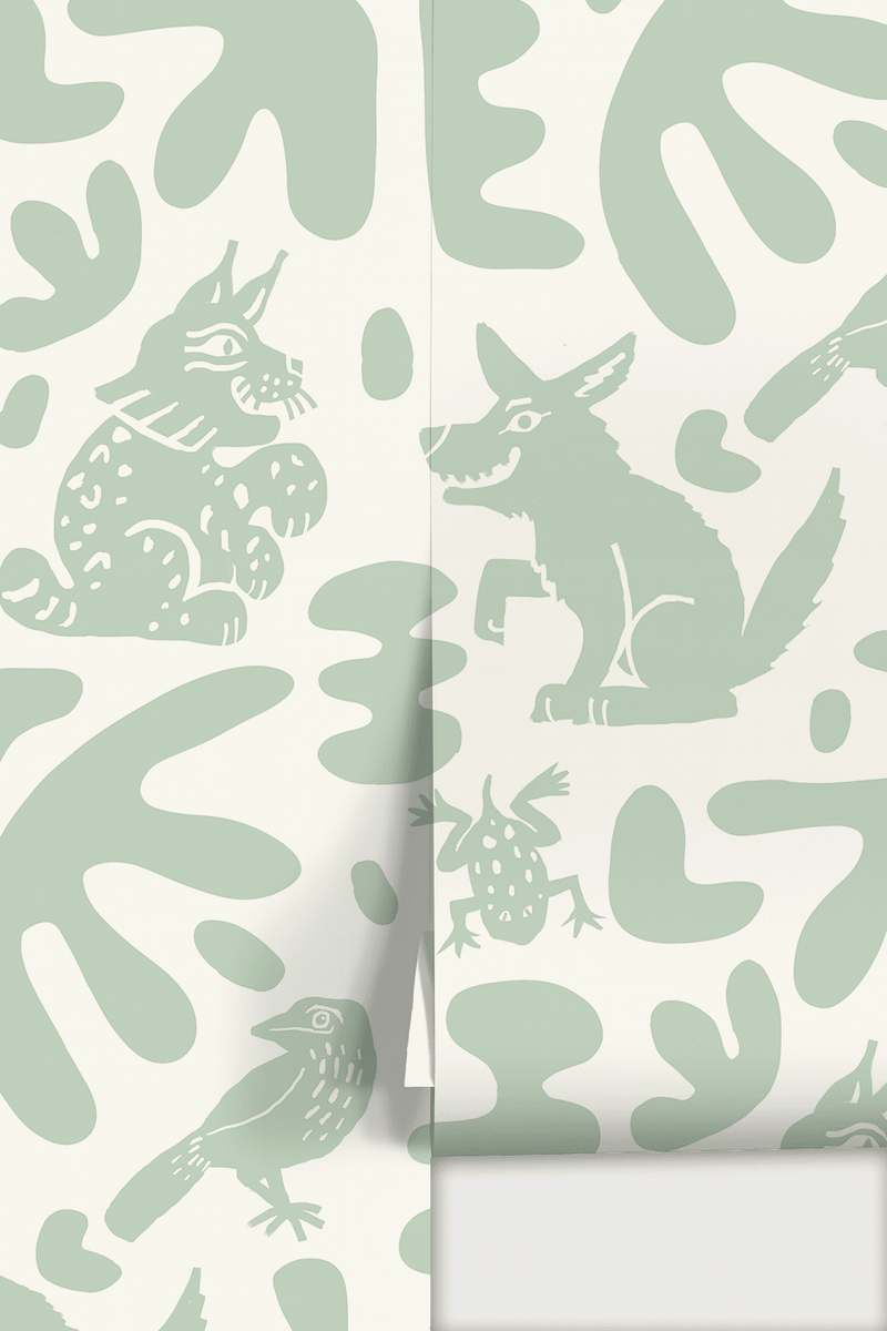 Abstract Animales Wallpaper, mint-zoom-