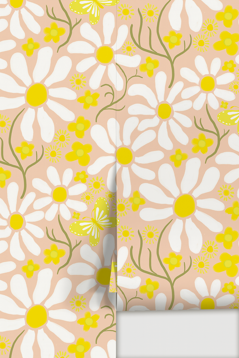 Spring Daze Wallpaper, peach-zoom-