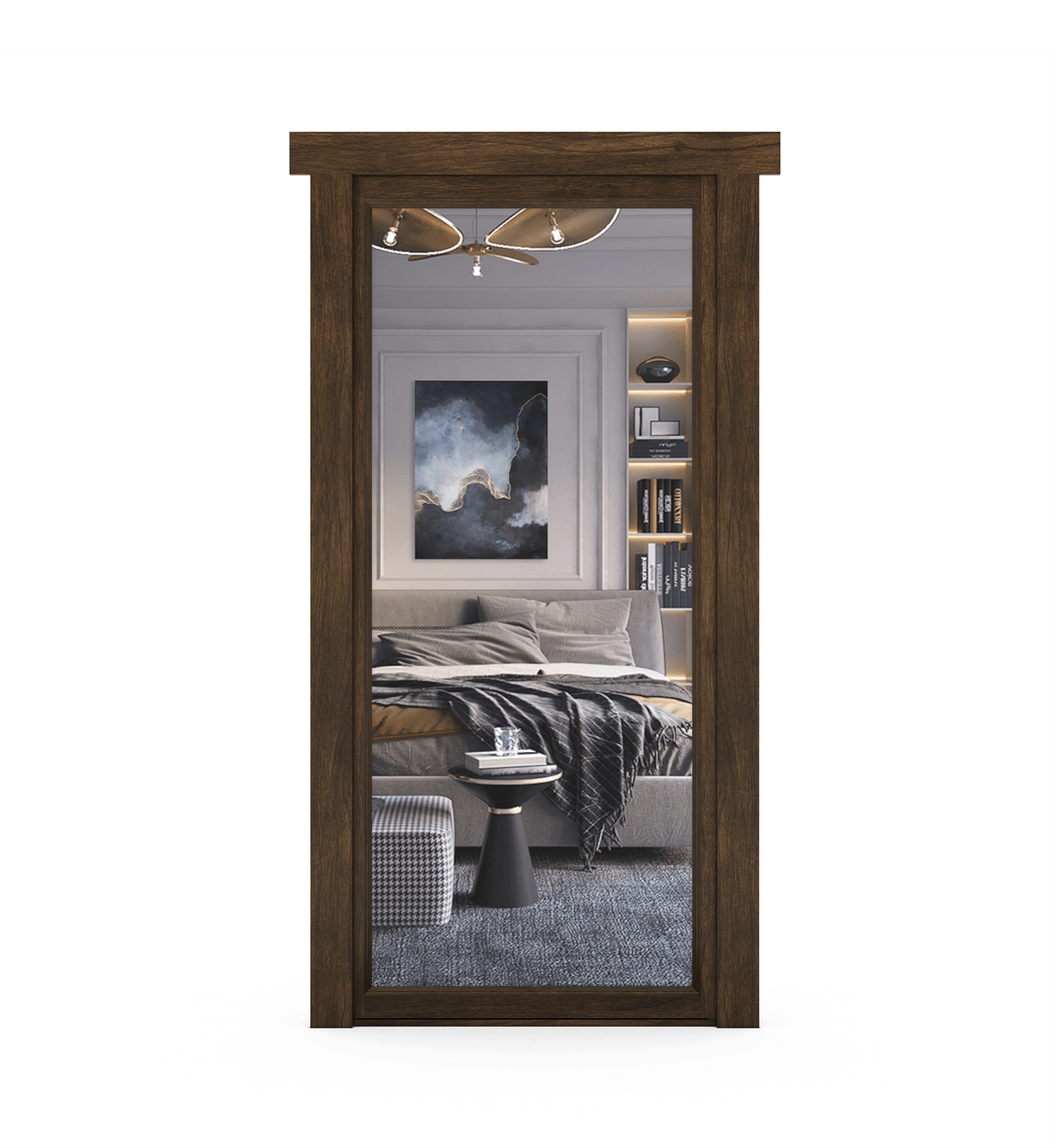 Hidden Walnut Mirror Door-zoom-3