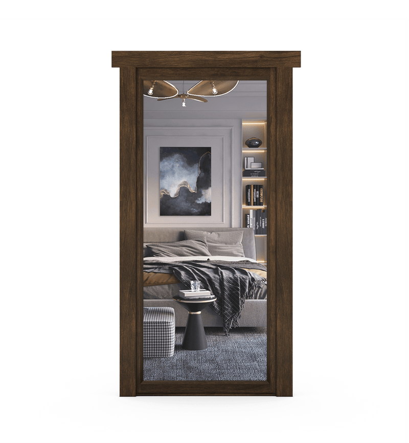 Hidden Walnut Mirror Door-zoom-