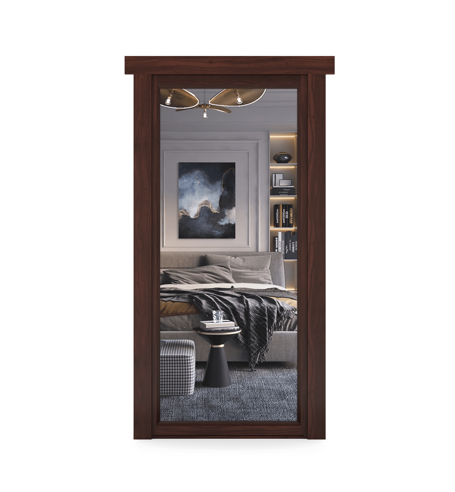 Hidden Walnut Mirror Door-zoom-6