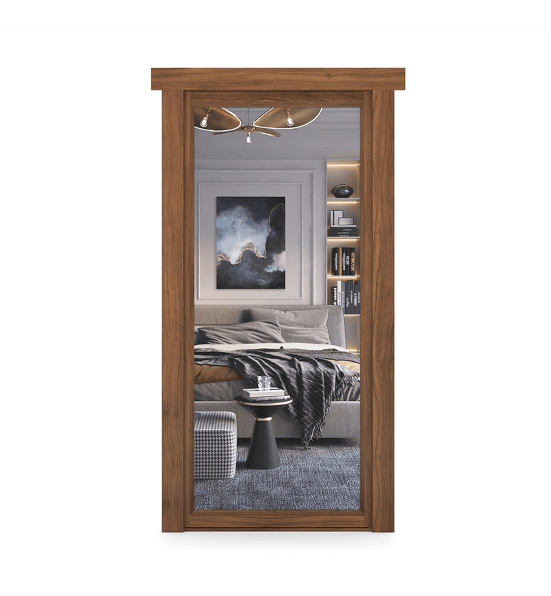 Hidden Walnut Mirror Door-zoom-