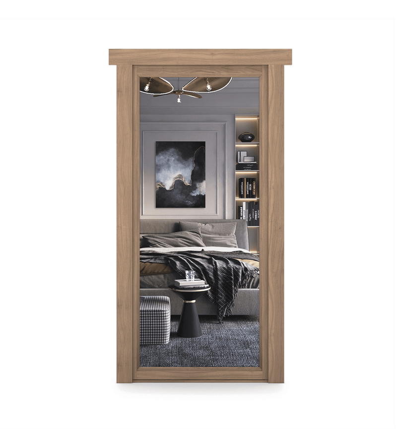 Hidden Walnut Mirror Door-zoom-