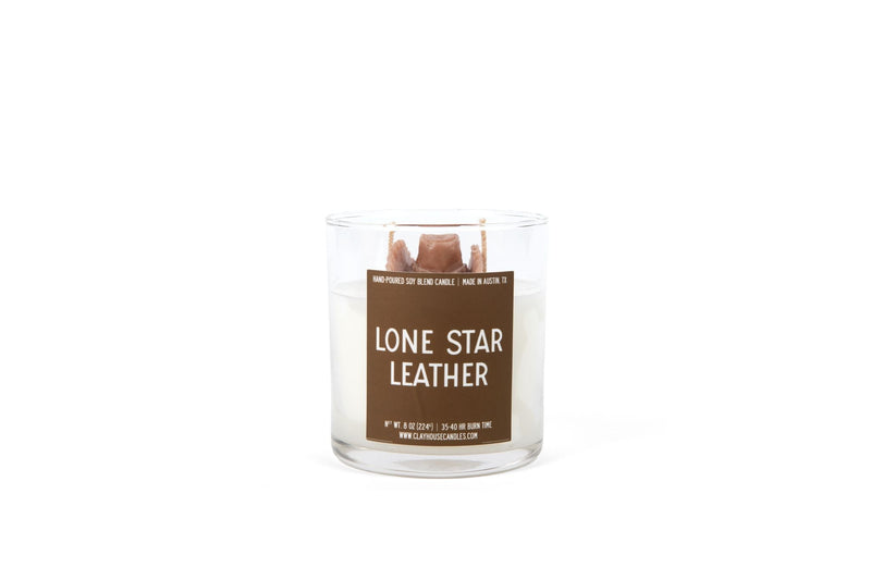 Lone Star Leather Container Candle-zoom-