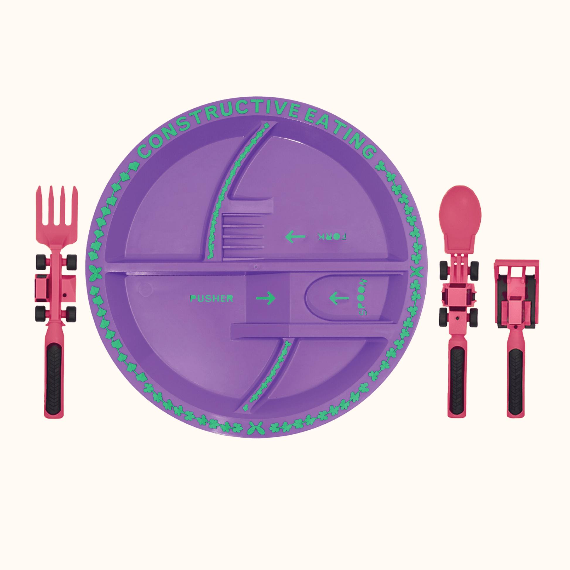 Utensil & Plate Combo - Aware House - Constructive Eating -