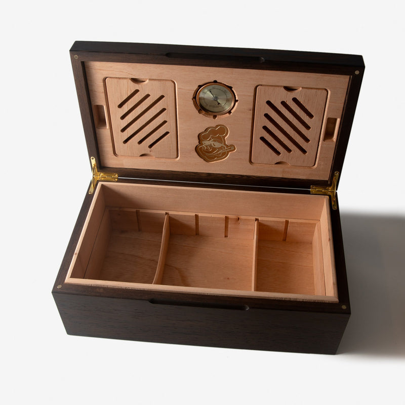 Cigar Humidor | Wenge with Spanish Cedar Lining - 80 Capacity-zoom-