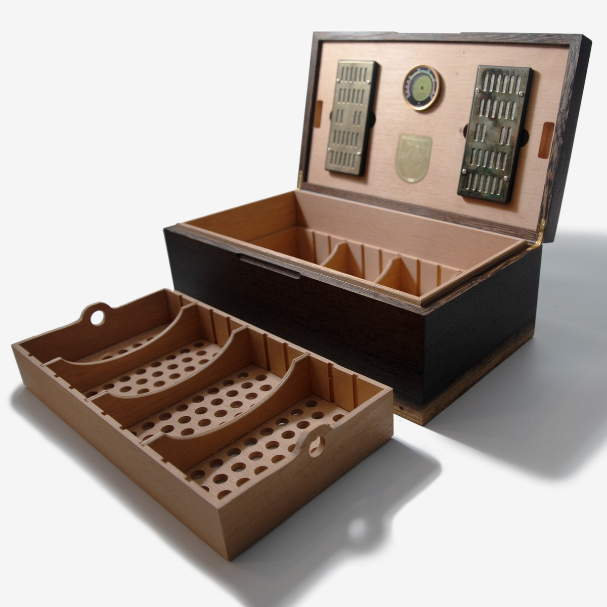 Cigar Humidor | Wenge with Spanish Cedar Lining - 80 Capacity-27