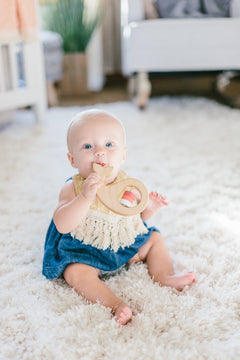 Whale Wooden Baby Rattle - Aware House