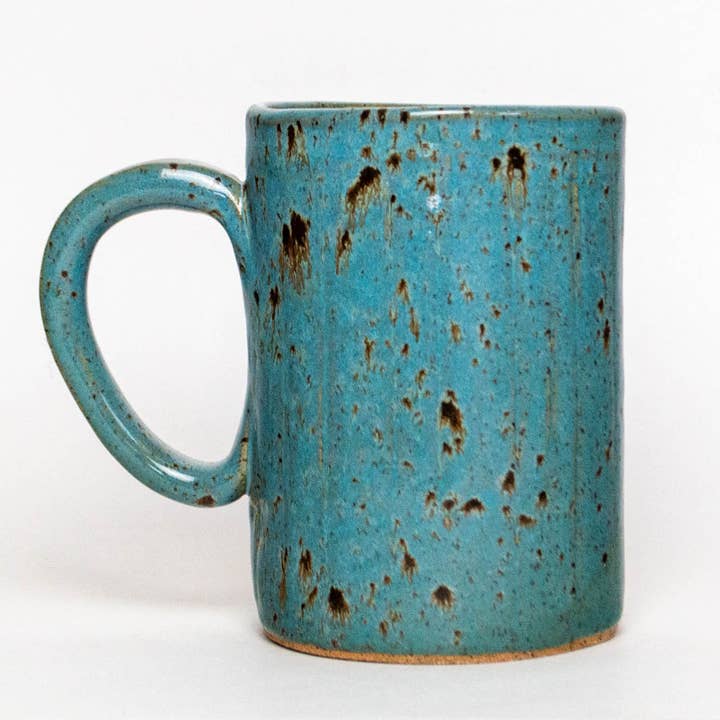 White Chicken Blue Spangled Mug