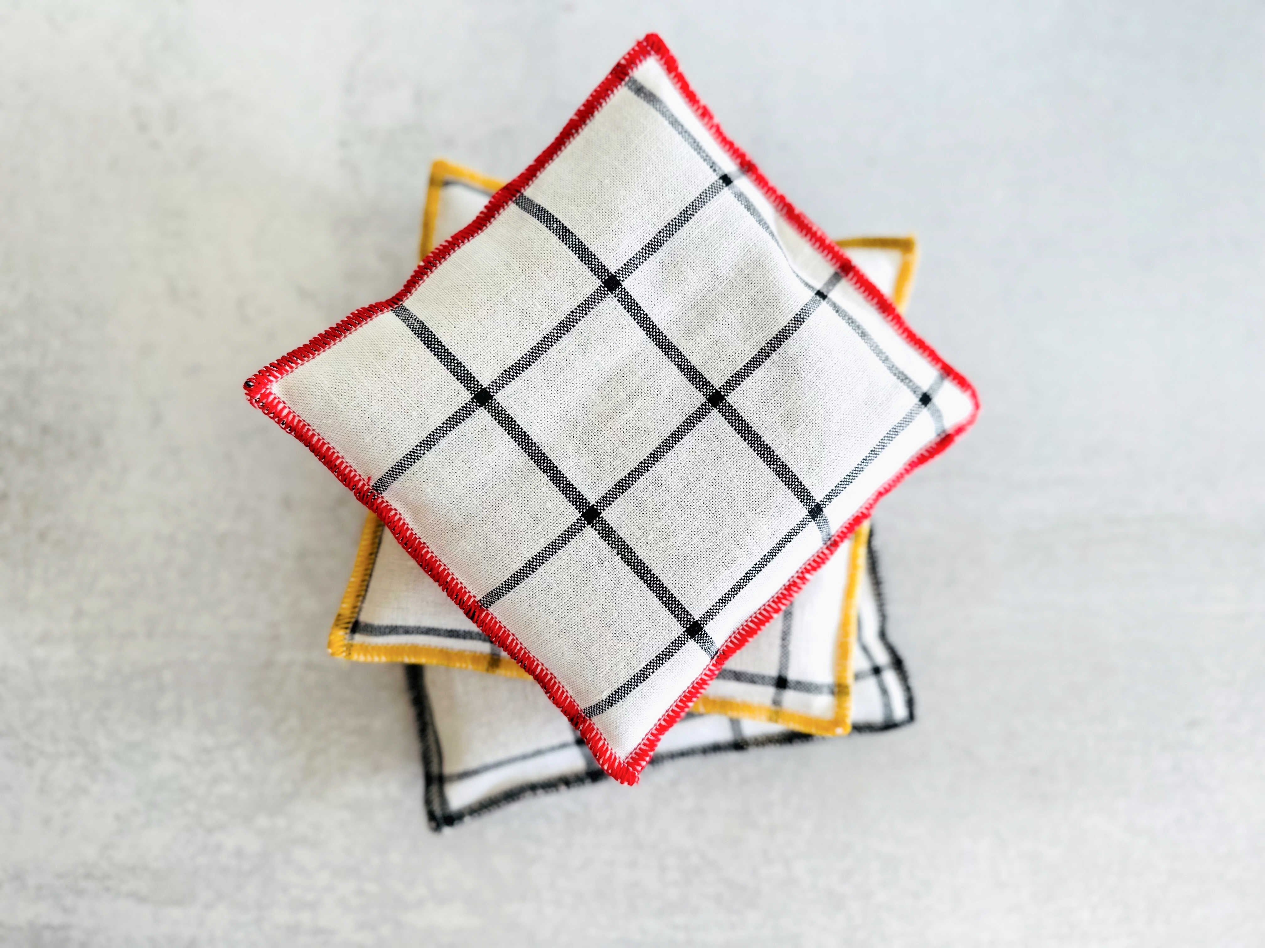 Dot and Army Windowpane Linen Lavender Sachets - Thumbnail 5