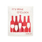 Wine O'Clock Swedish Dishcloth