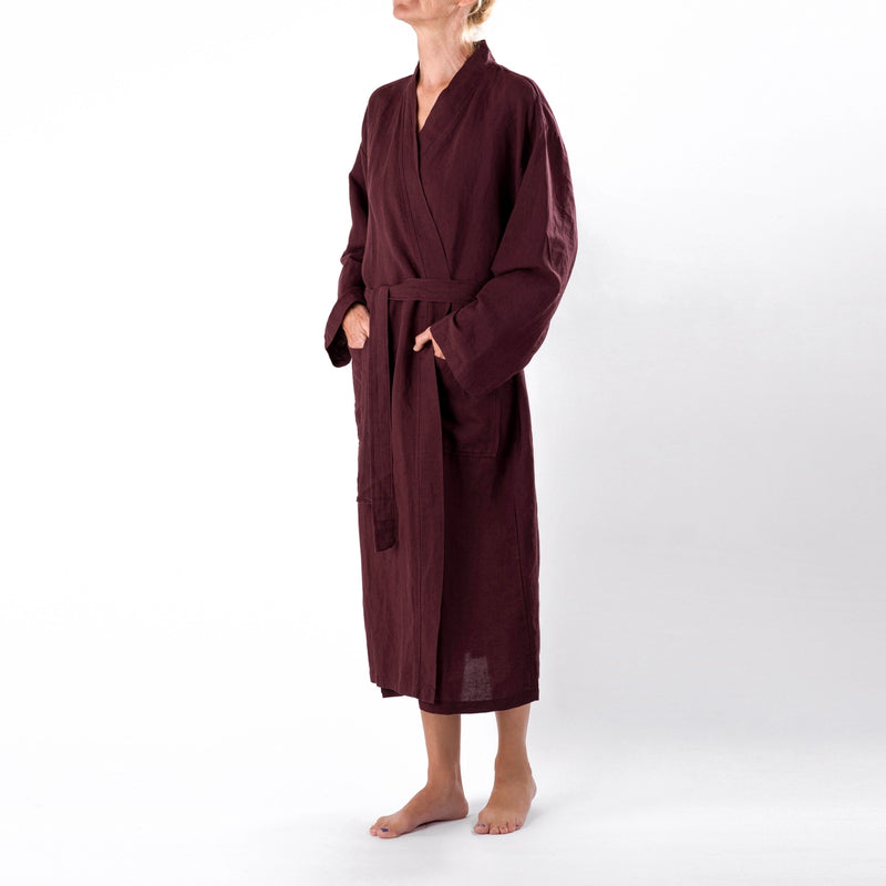 Linen Bath Robe-zoom-